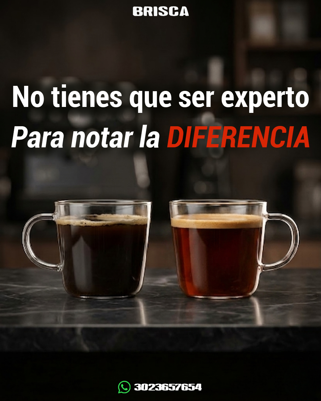 Publicación de redes sociales 1 de café BRISCA